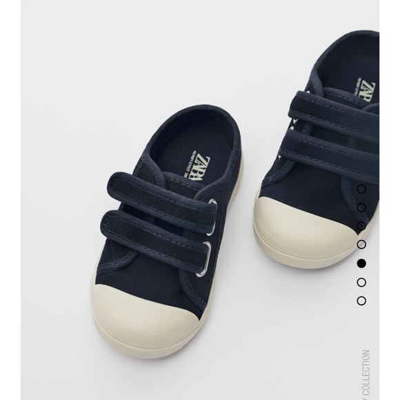 NWT Zara Baby Leather Sneakers size 5.5 - Picture 3 of 9